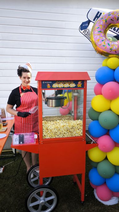 Professioneller Popcornwagen-Verleih inklusive Service und Betreuung für Events