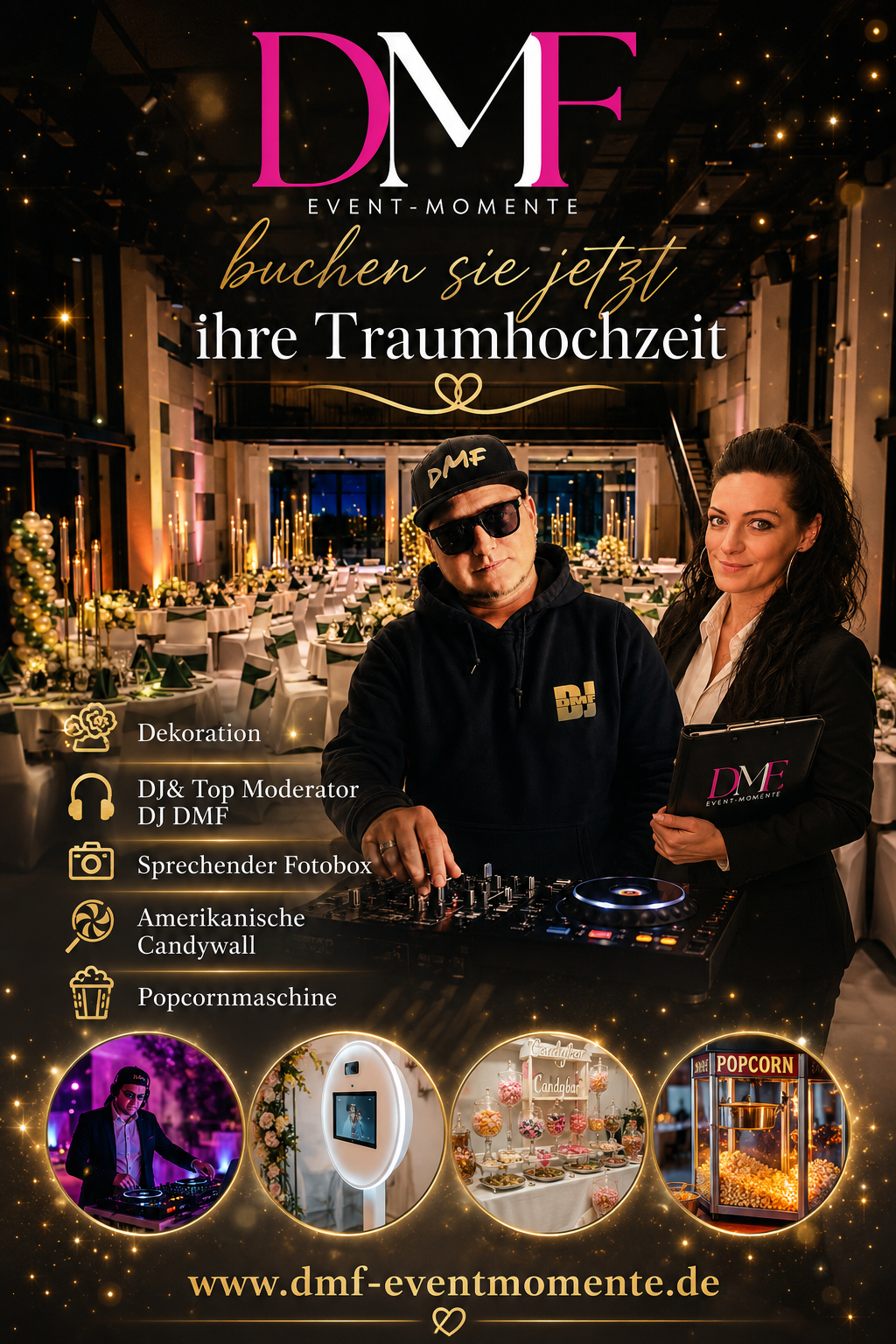 Exklusiver Hochzeits-DJ und Event-Service von DMF Event-Momente für eine Traumhochzeit